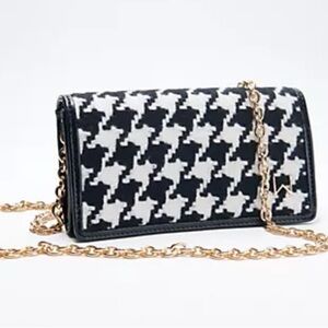 ✔️✔️✔️BOGOHO ✔️✔️✔️House Of Want HOW We Shop Houndstooth Wallet Crossbody